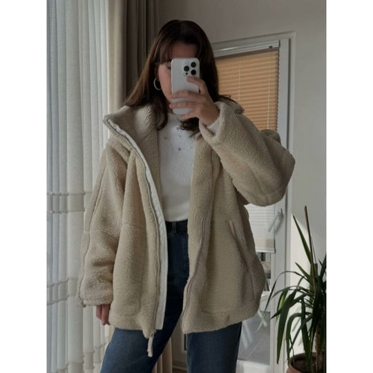 Damen kuschelige Fleecejacke EB