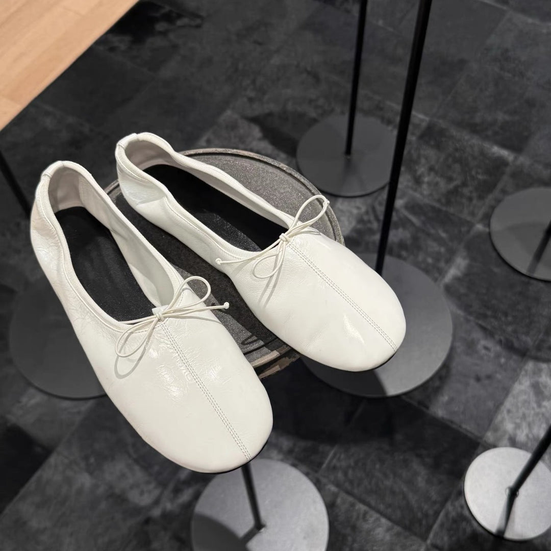 Damen Ballerinas mit Elegantem Knoten-Detail und Flexibler Sohle EB