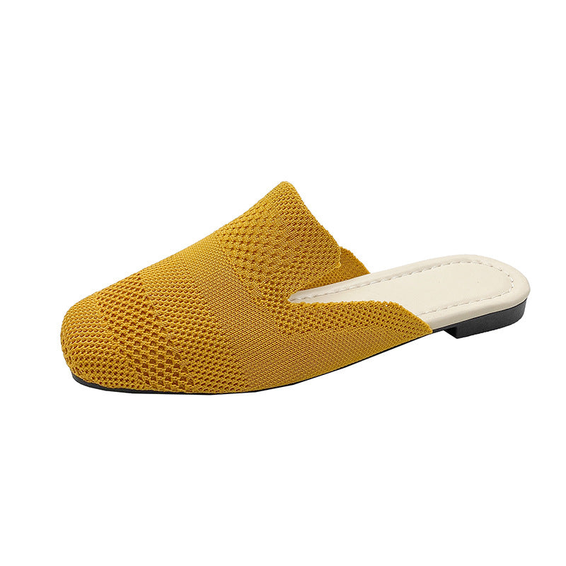 Damen Komfortable Mules aus atmungsaktivem Netzmaterial EB