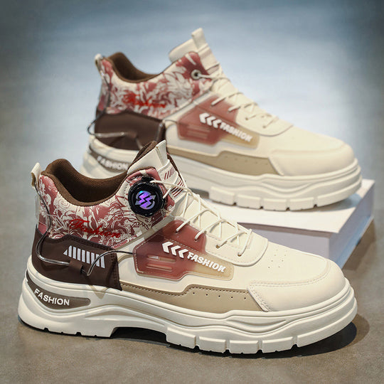Herren High-Top Sneakers mit innovativer Schnürtechnologie und robustem Design EB