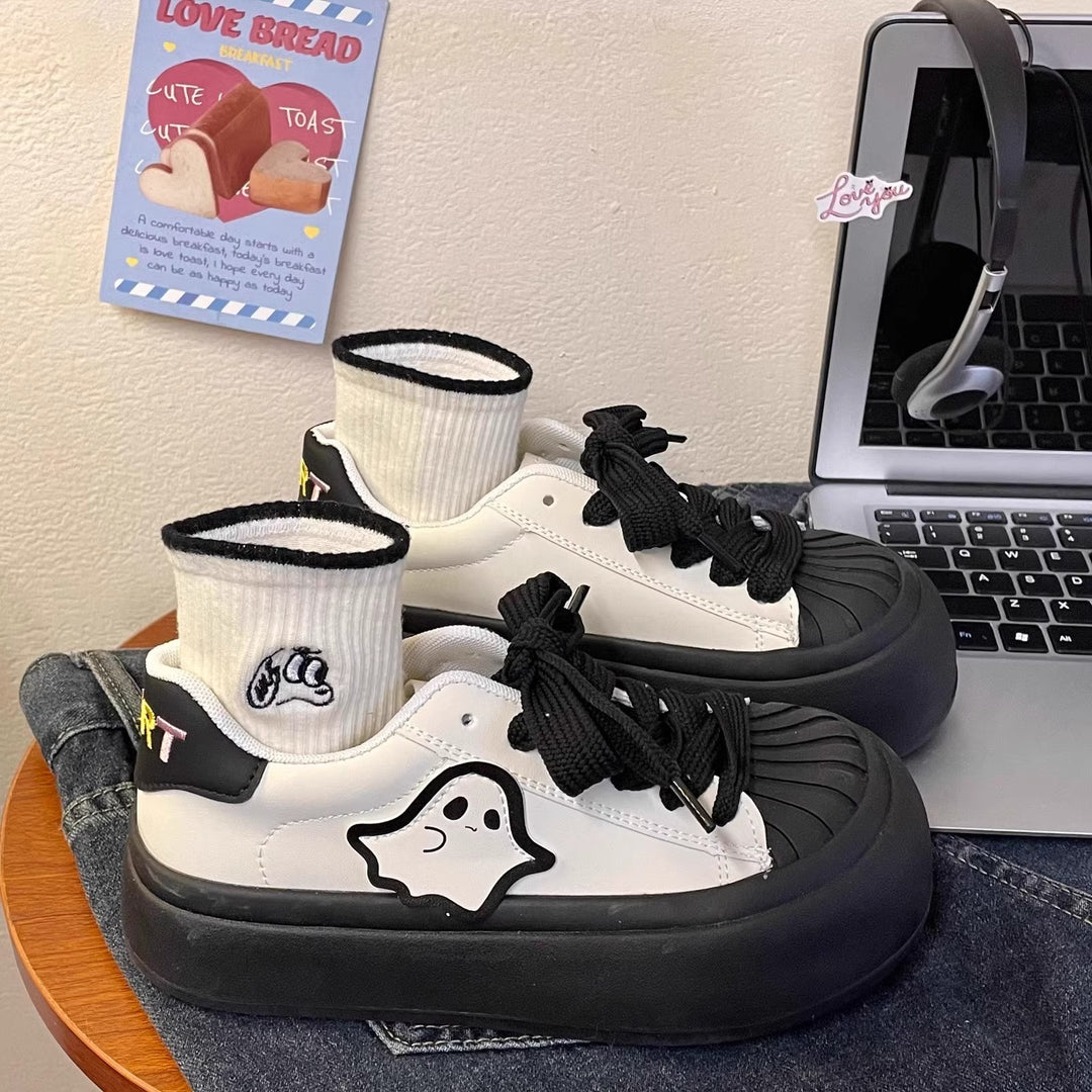 Damen Verspielte Sneakers mit einzigartigem Design und dicker Sohle EB