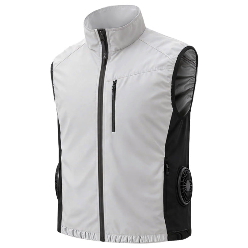 Unisex nan ergonomische Kühlweste mit integrierten Ventilatoren und Akkuanschluss EB