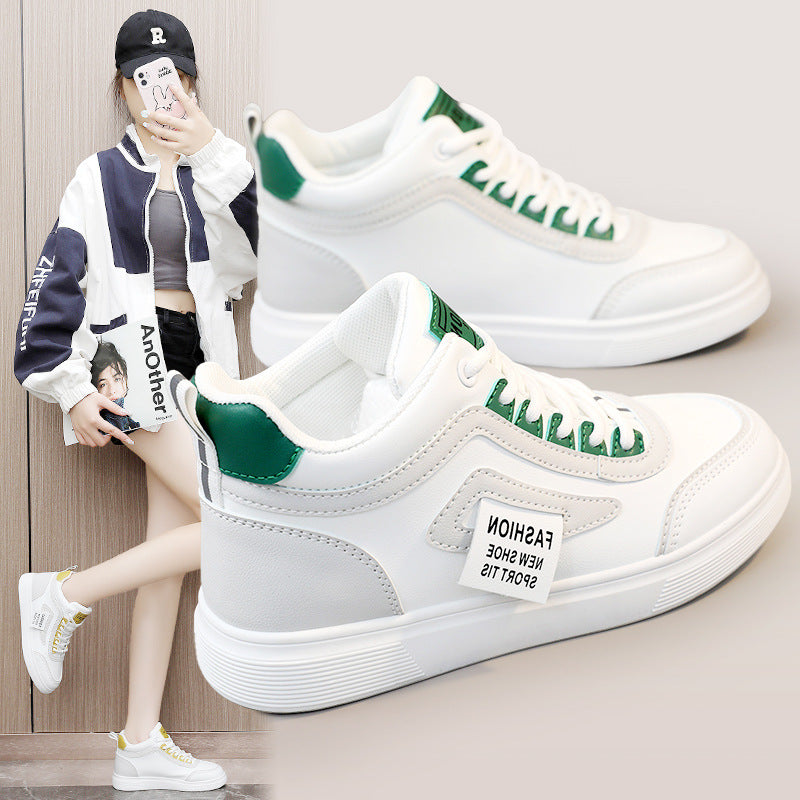 Damen modische High-Top Sneakers mit innovativer Schnürtechnologie und rutschfester Sohle EB