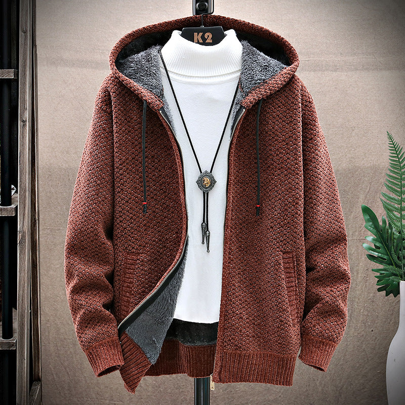 Damen gemütliche Kapuzenjacke mit weichem Innenfutter und innovativem Schnitt EB