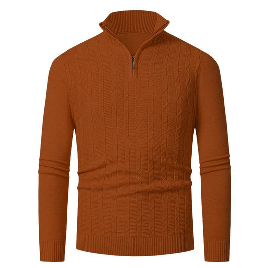 Herren hoher Kragen Strickpullover EB