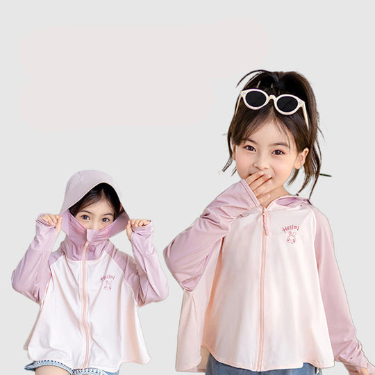 Kinder UV-Schutzjacke mit Kapuze und atmungsaktiven Eigenschaften EB