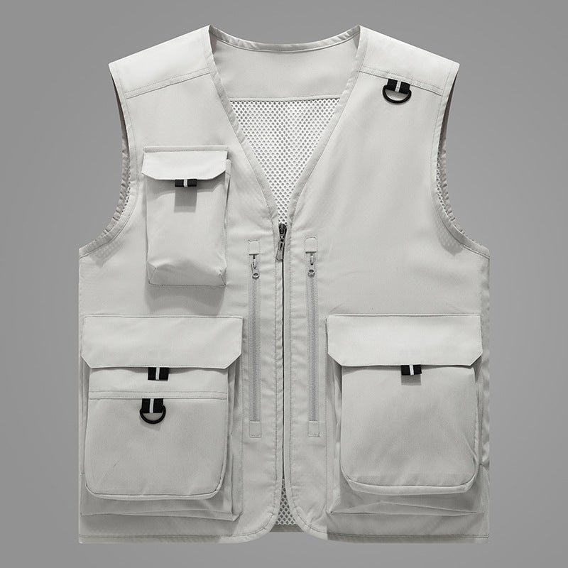 Damen multifunktionale Outdoor-Weste mit zahlreichen Taschen und atmungsaktivem Futter EB