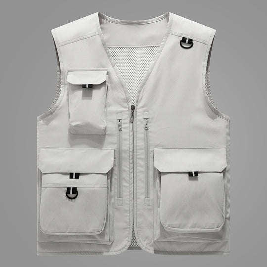 Damen multifunktionale Outdoor-Weste mit zahlreichen Taschen und atmungsaktivem Futter EB