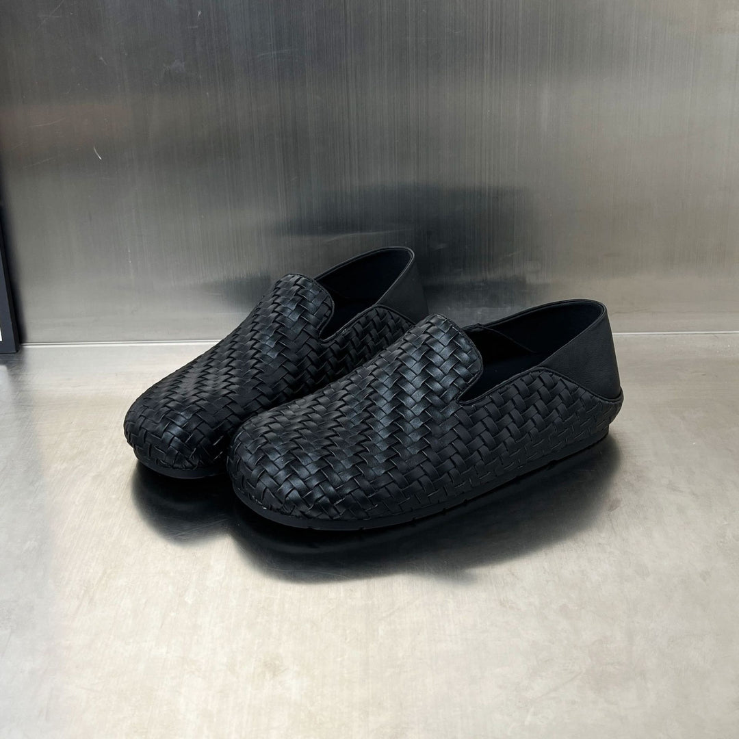 Damen Bequeme Mokassins mit raffiniertem Flechtdesign EB