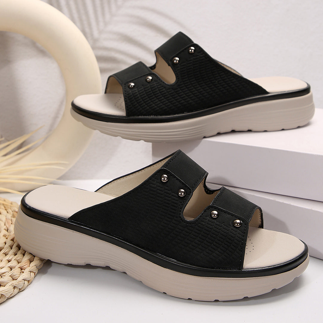 Damen Komfortable Riemchensandalen mit modischen Details EB