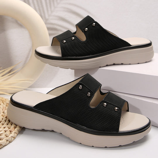 Damen Komfortable Riemchensandalen mit modischen Details EB