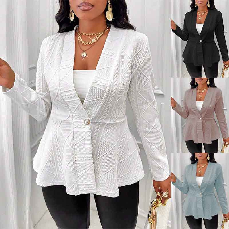 Damen Moderne Blazerjacke mit elegantem Schnitt EB