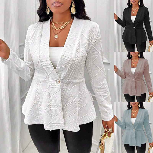 Damen Moderne Blazerjacke mit elegantem Schnitt EB