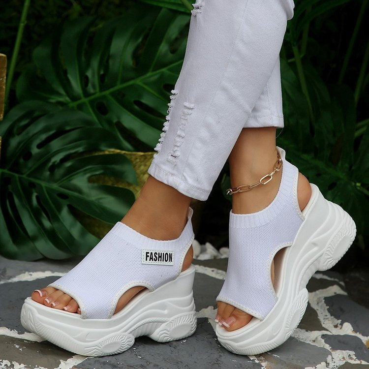 Damen Sandalen mit modernem Plateau-Design EB