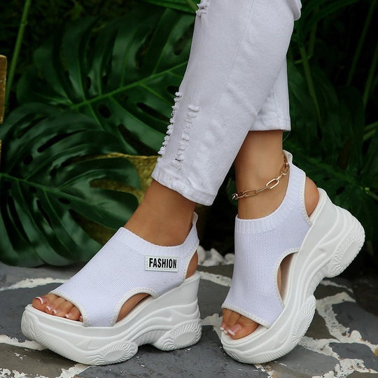 Damen Sandalen mit modernem Plateau-Design EB