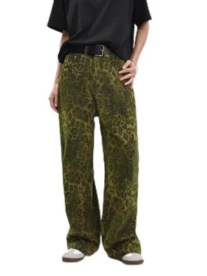 Damen weit geschnittene Haremshose im Wildleder-Look EB
