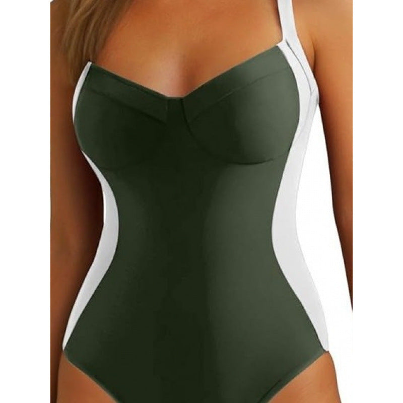 Damen Einteiliger Badeanzug mit modischem Schnitt und femininer Silhouette EB