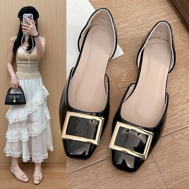 Damen Ballerinas mit elegantem Schnallendesign EB