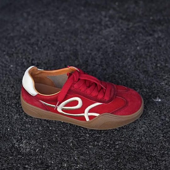 Damen modische Sneaker mit einzigartigem Schnürsystem und Komfortsohle EB