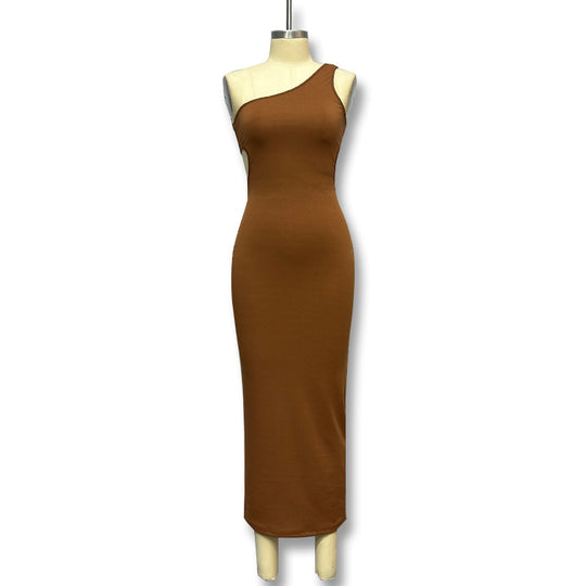 Damen figurbetontes Maxikleid EB