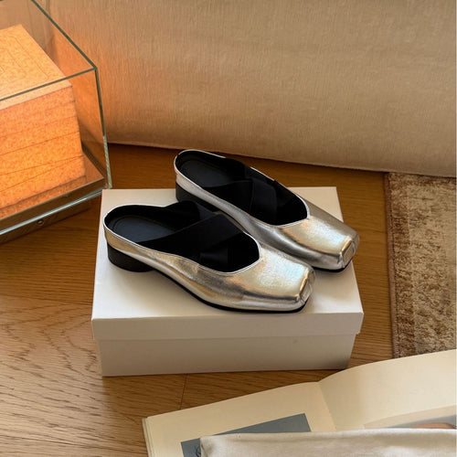 Damen Elegante Ballerinas mit auffälligem Glanz und passgenauem Schnitt EB