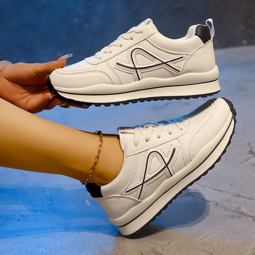 Damen Sportliche Sneakers mit flexibler Dämpfung und atmungsaktivem Obermaterial EB