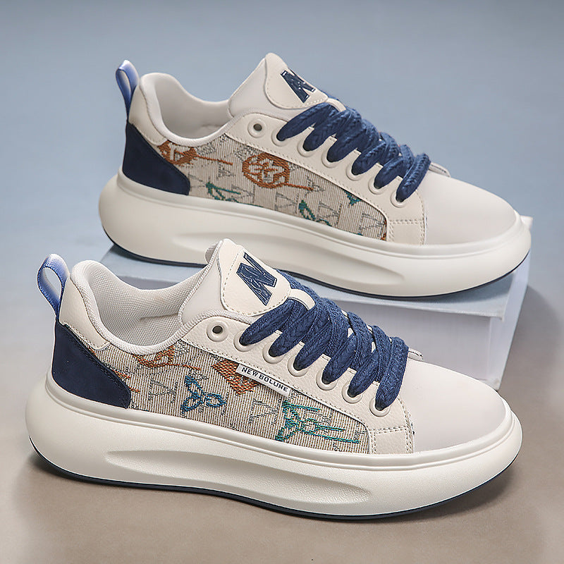 Damen Freizeit Sneaker mit modischer Textil-Oberfläche und bequemer Dämpfung EB
