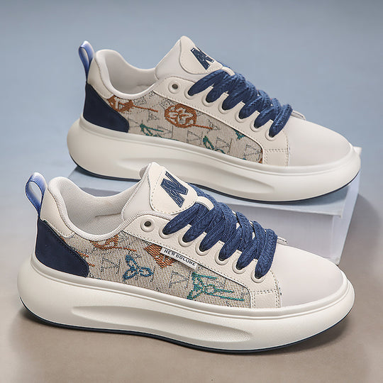 Damen Freizeit Sneaker mit modischer Textil-Oberfläche und bequemer Dämpfung EB