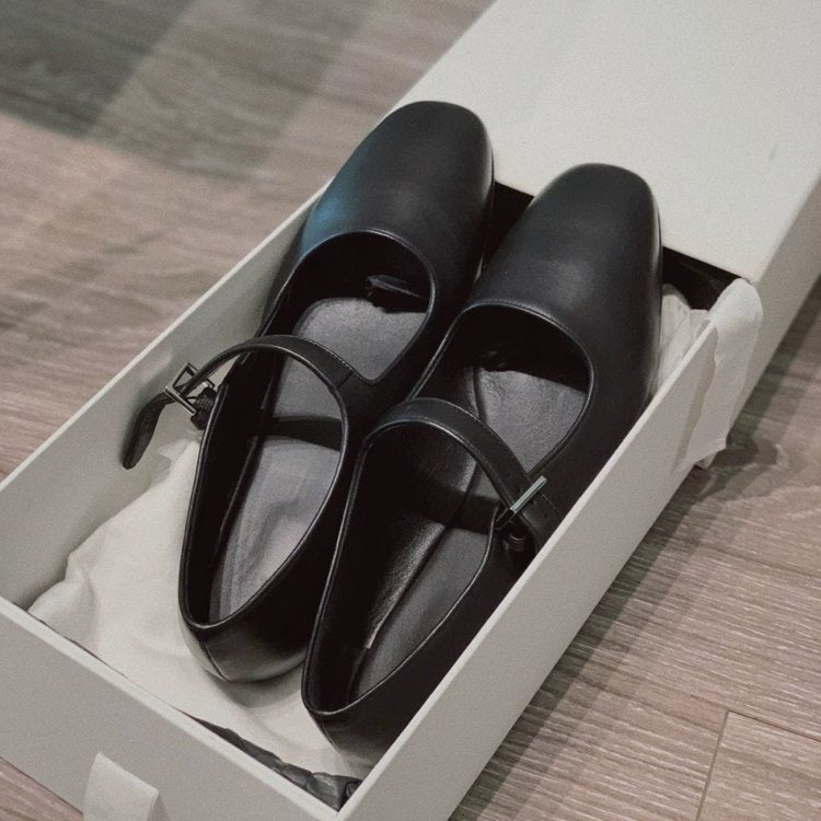 Damen elegante Mary Jane Ballerinas mit modischer Schnalle EB