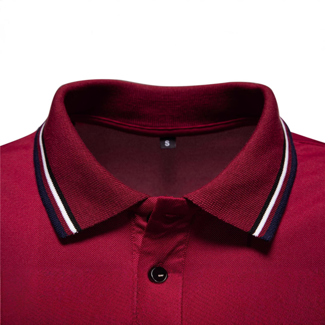 Herren Poloshirt mit kontrastierenden Akzenten und modernem Schnitt EB