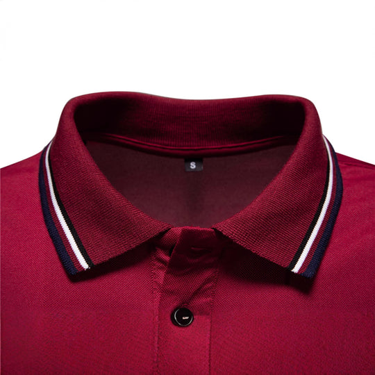 Herren Poloshirt mit kontrastierenden Akzenten und modernem Schnitt EB