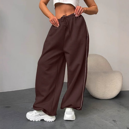 Damen Weite Sporthose mit elastischem Bund EB
