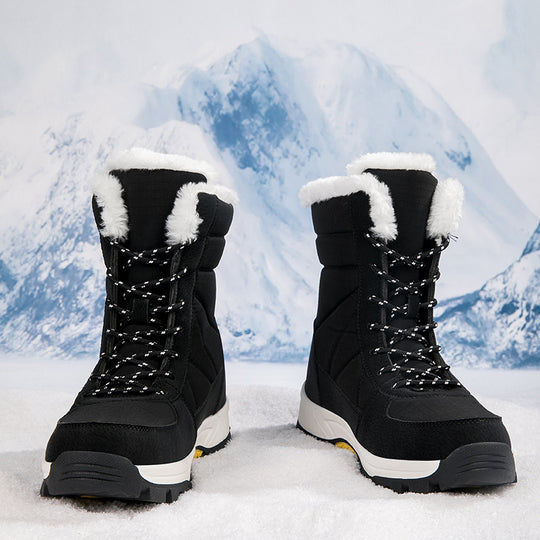 Damen Isolierte Winterstiefel mit rutschfester Sohle und warmem Futter EB
