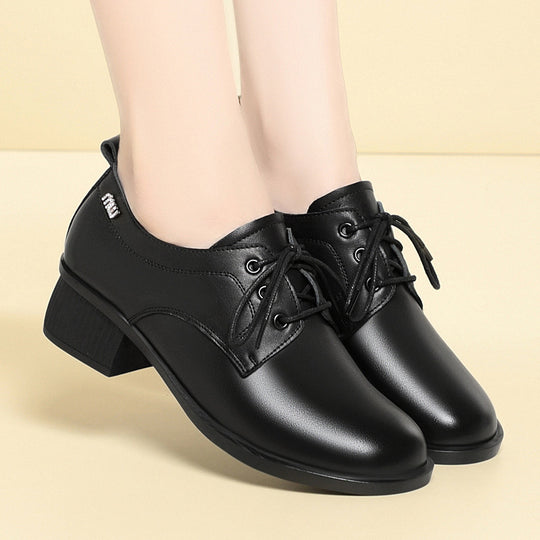 Damen Elegante Schnür-pumps mit komfortablem Blockabsatz und modischem Design EB