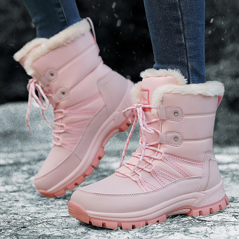 Damen Gefütterte Winterstiefel mit rutschfester Sohle und isolierender Polsterung EB