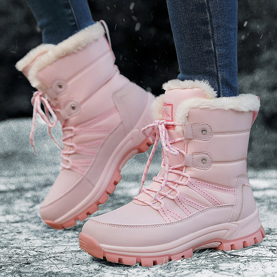 Damen Gefütterte Winterstiefel mit rutschfester Sohle und isolierender Polsterung EB
