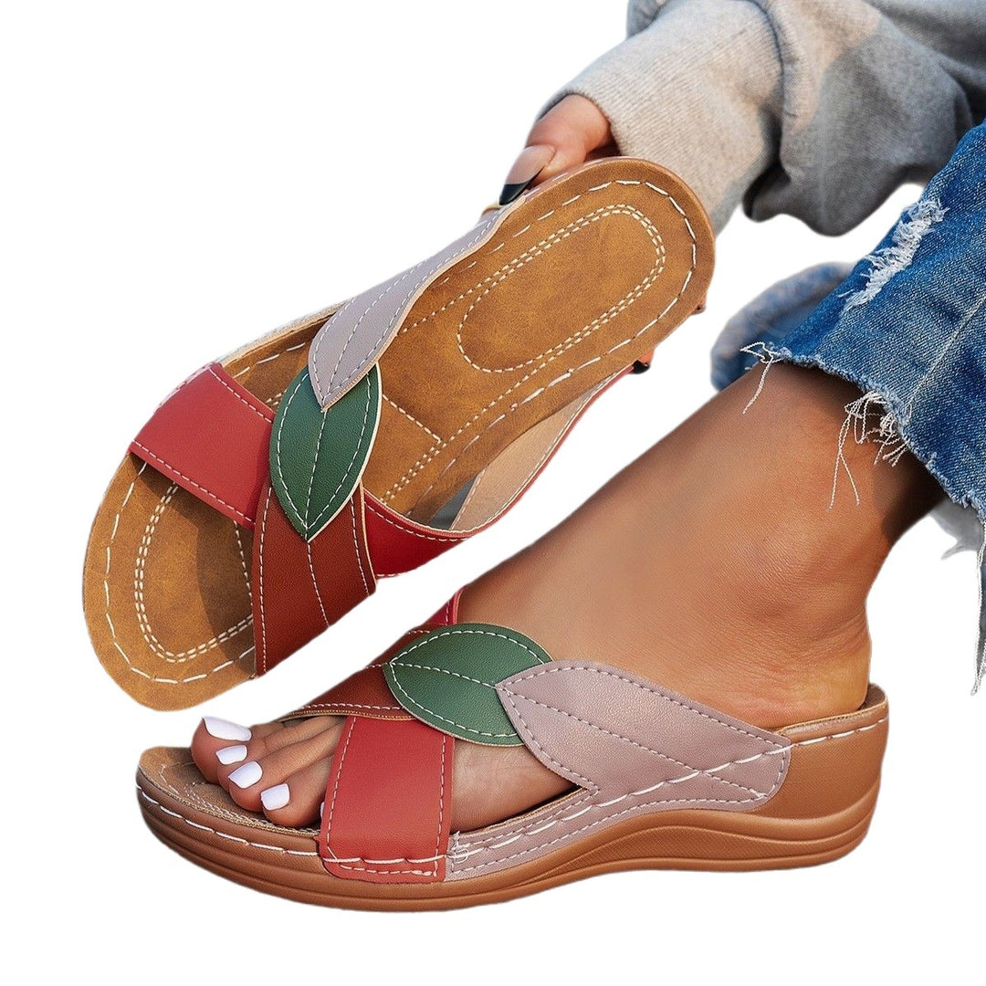 Damen Bequeme und stilvolle Zehentrenner-Sandalen EB