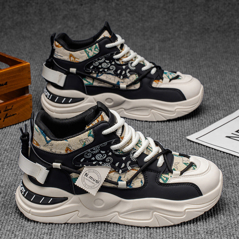Damen Sportliche High-Top Sneakers mit modischem Ethno-Muster und innovativer Sohlentechnologie EB