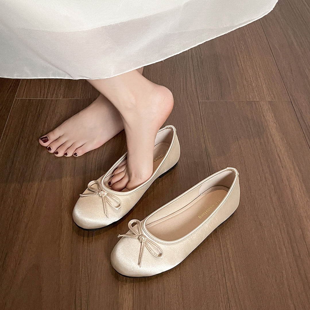 Damen Ballerinas mit schickem Schleifenakzent und komfortablem Fußbett EB