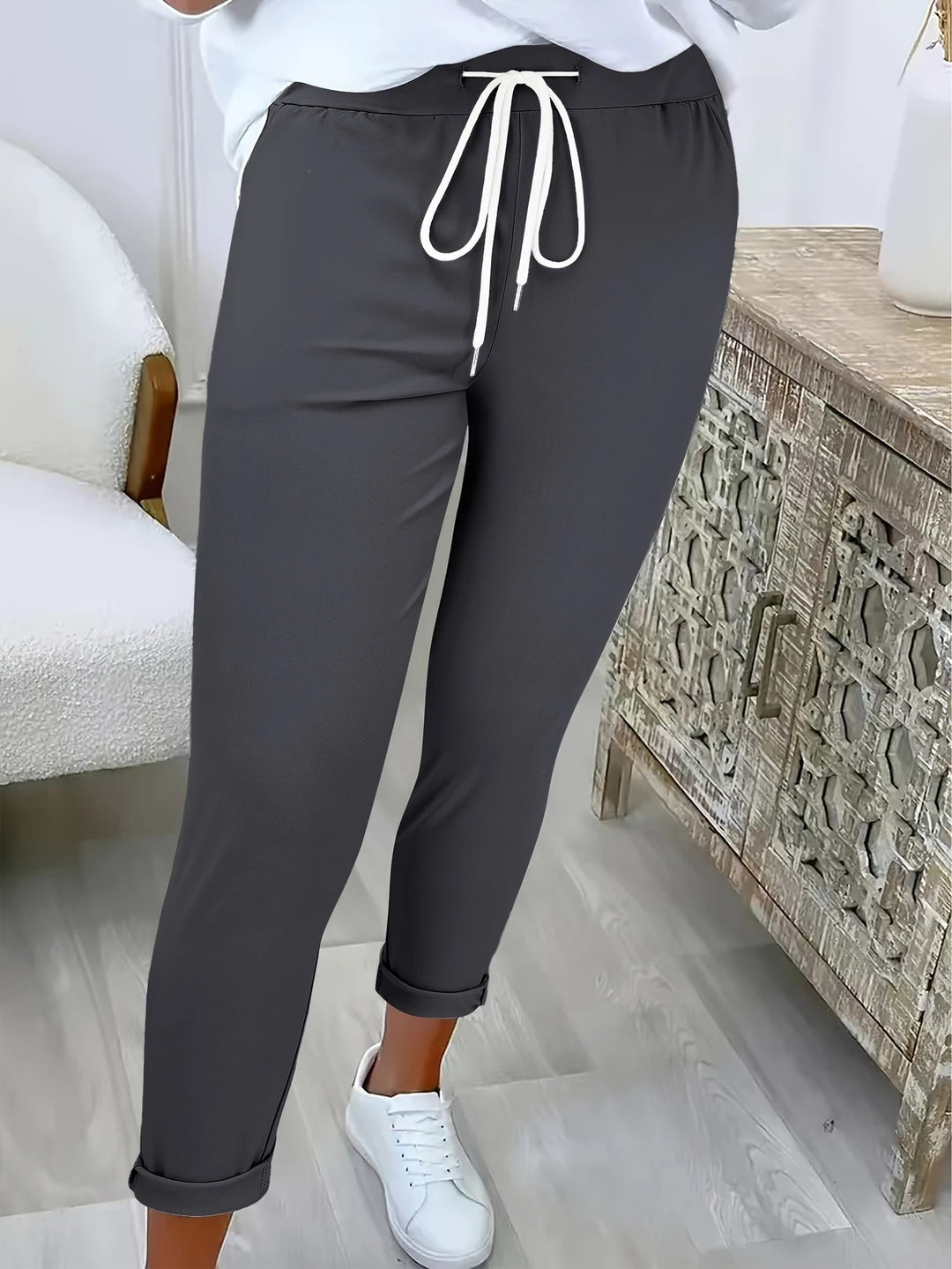 Damen Komfortable Freizeithose mit elastischem Bund EB