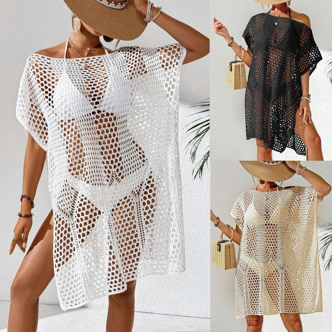 Damen eleganter häkel Strandüberwurf EB