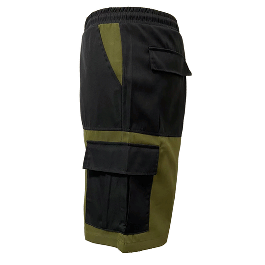 Herren Cargo-Shorts mit zahlreichen Taschen und elastischem Bund EB