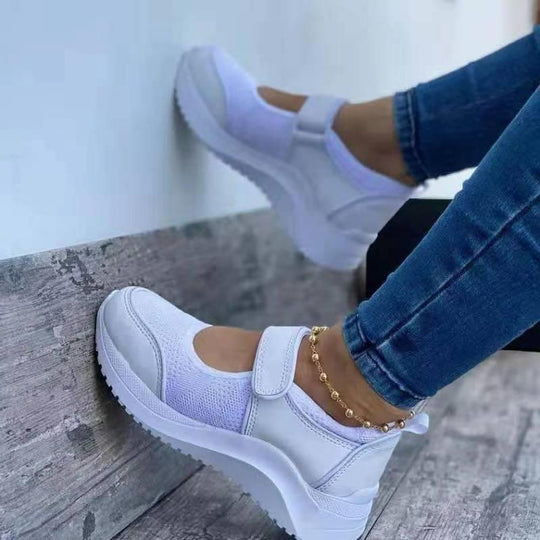 Damen Sneakers mit verstellbarem Klettverschluss und atmungsaktiver Mesh-Oberfläche EB