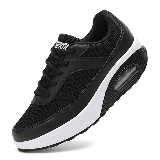 Damen Sportliche Sneaker mit atmungsaktivem Obermaterial und dämpfendem Air-Cushion-System EB