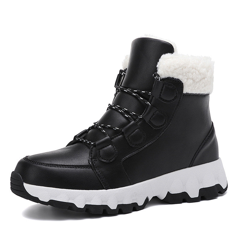 Damen Hohe Winterstiefel mit rutschfester Sohle und kuscheligem Futter EB