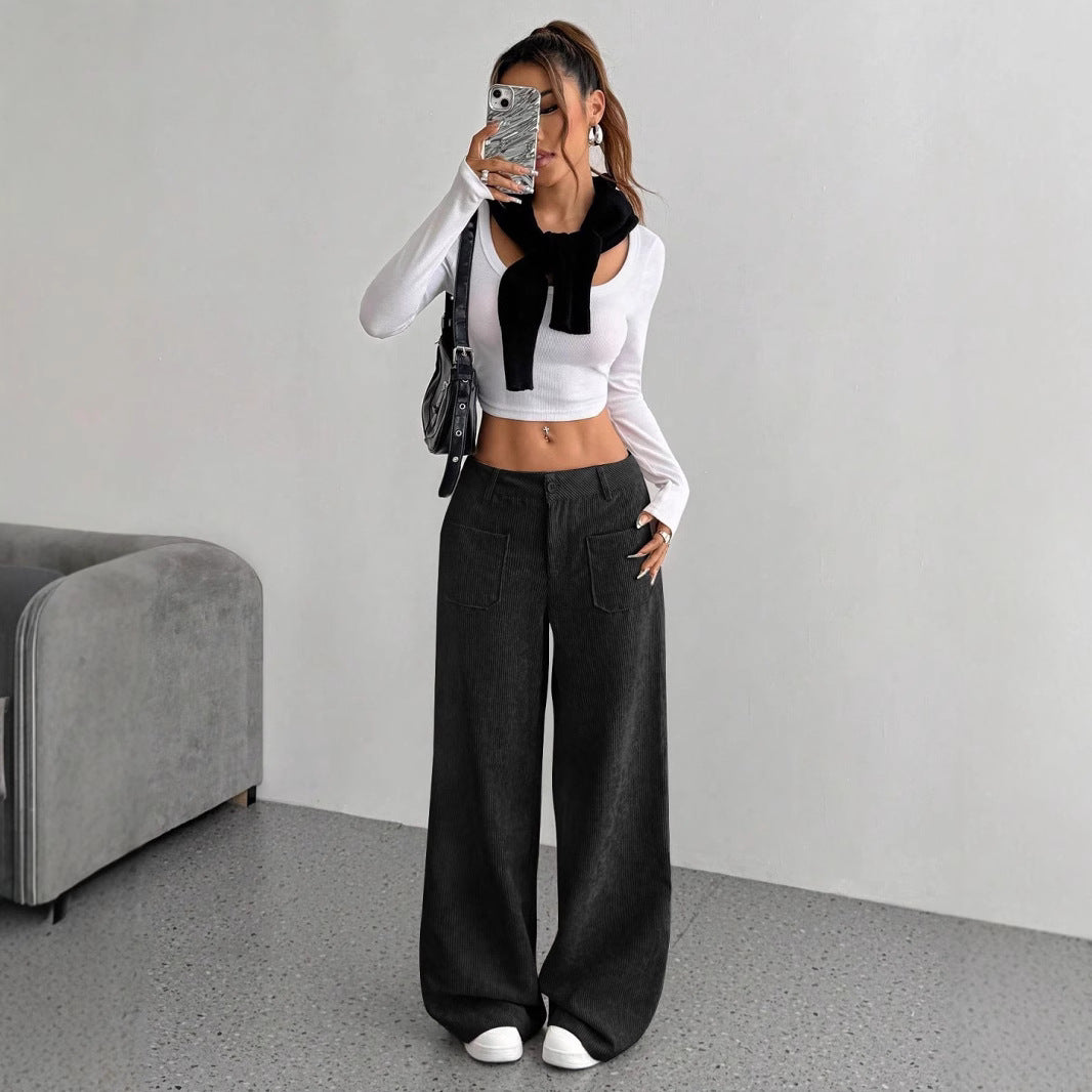 Damen Weite Cordhose EB