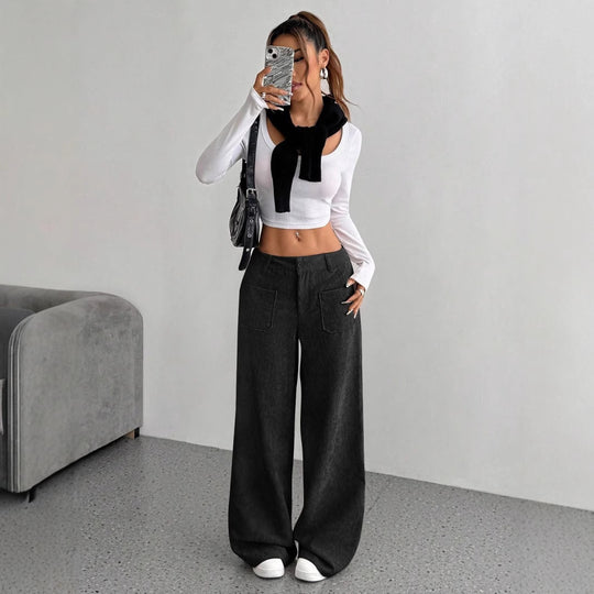 Damen Weite Cordhose EB