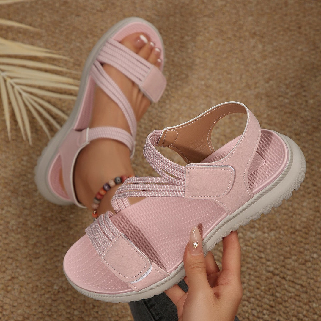 Damen Komfortable Freizeitsandalen mit verstellbarem Riemendesign EB
