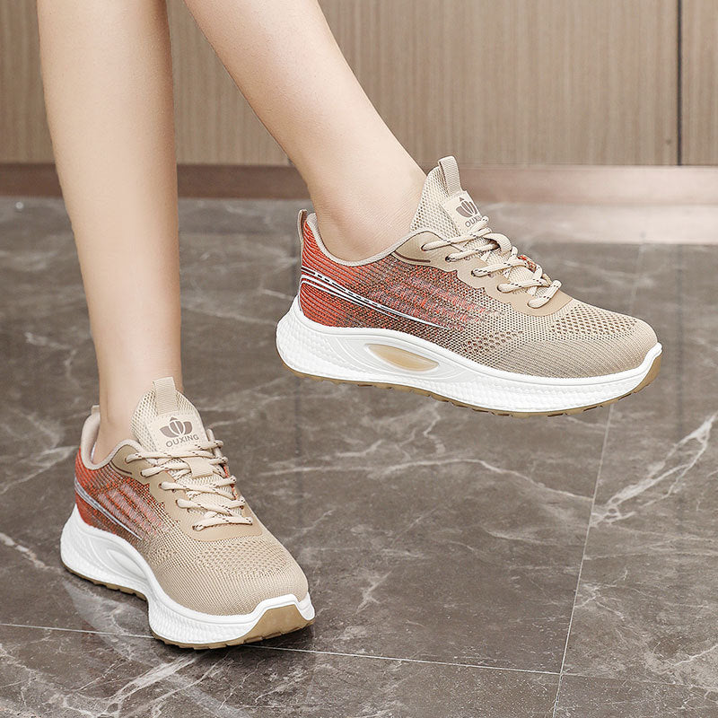 Damen Atmungsaktive Freizeit Sneakers mit flexibler Sohle und stoßdämpfendem Design EB