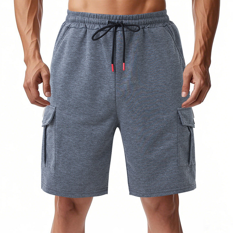 Herren funktionale Sportshorts mit praktischen Seitentaschen und elastischem Bund EB